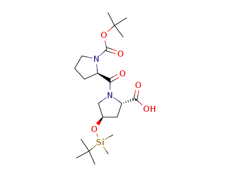 (2S,4R)-1-((R)-1-tert-Butoxycarbonyl-pyrrolidine-2-carbonyl)-4-(tert-butyl-dimethyl-silanyloxy)-pyrrolidine-2-carboxylic acid