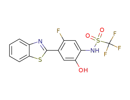 2-(2-Fluoro-5-hydroxy-4-trifluoromethylsulfonamidophenyl)benzothiazole