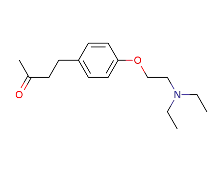 Molecular Structure of 93145-57-4 (4-<4-(Diaethylamino-aethoxy)-phenyl>-butanon-(2))