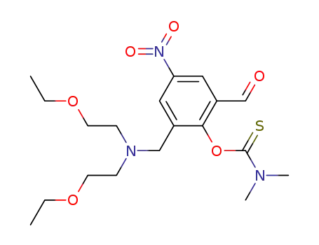 dimethyl-thiocarbamic acid <i>O</i>-(2-{[bis-(2-ethoxy-ethyl)-amino]-methyl}-6-formyl-4-nitro-phenyl) ester