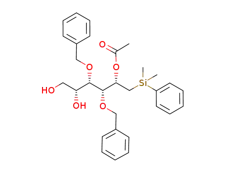 2-O-acetyl-3,4-di-O-benzyl-1-deoxy-1-dimethylphenylsilyl-D-iditol