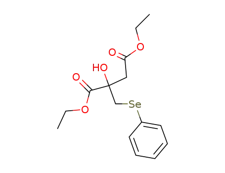 Molecular Structure of 117668-89-0 (diethyl 2-hydroxy-2-phenylselenomethyl succinate)