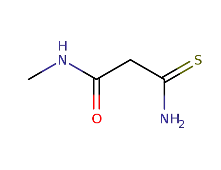 Molecular Structure of 59749-86-9 (3-AMINO-N-METHYL-3-THIOXOPROPANAMIDE)