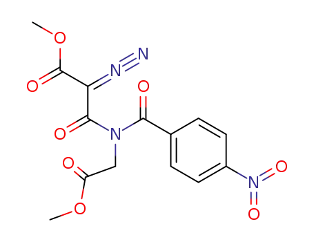 Propanoic acid,
2-diazo-3-[(2-methoxy-2-oxoethyl)(4-nitrobenzoyl)amino]-3-oxo-, methyl
ester