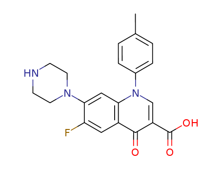 3-QUINOLINECARBOXYLIC ACID,6-FLUORO-1,4-DIHYDRO-1-(4-METHYLPHENYL)-4-OXO-7-(PIPERAZIN-1-YL)-