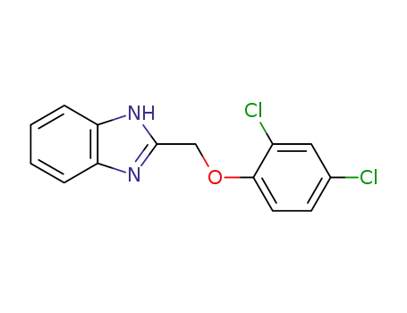 Molecular Structure of 3156-21-6 (2-(2,4-Dichloro-phenoxymethyl)-1H-benzoimidazole)