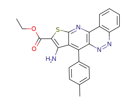 8-Amino-7-p-tolyl-10-thia-5,6,11-triaza-cyclopenta[b]phenanthrene-9-carboxylic acid ethyl ester