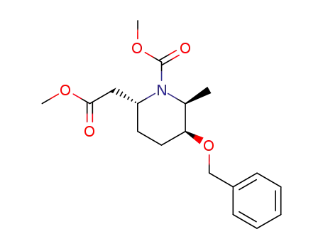 (2S,3S,6R)-3-Benzyloxy-6-methoxycarbonylmethyl-2-methyl-piperidine-1-carboxylic acid methyl ester