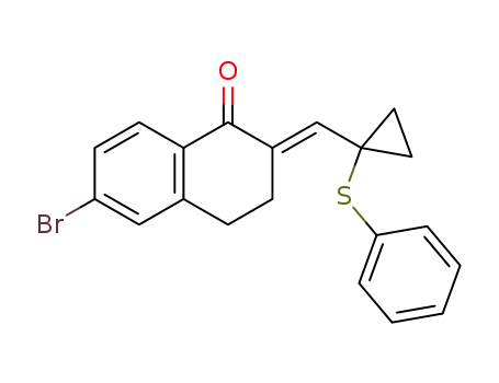 6-Bromo-2-[1-(1-phenylsulfanyl-cyclopropyl)-meth-(E)-ylidene]-3,4-dihydro-2H-naphthalen-1-one