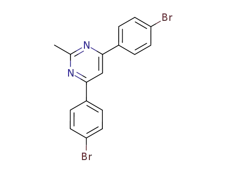 Molecular Structure of 204589-02-6 (4,6-bis(4-bromophenyl)-2-methylpyrimidine)