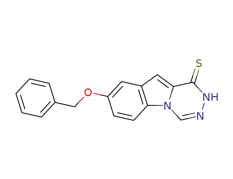 [1,2,4]Triazino[4,5-a]indole-1(2H)-thione, 8-(phenylmethoxy)-