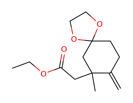 (7-Methyl-8-methylene-1,4-dioxa-spiro[4.5]dec-7-yl)-acetic acid ethyl ester