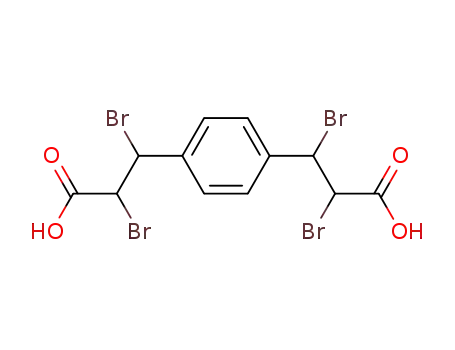 Molecular Structure of 88248-71-9 (2,3,2',3'-tetrabromo-3,3'-<i>p</i>-phenylene-di-propionic acid)