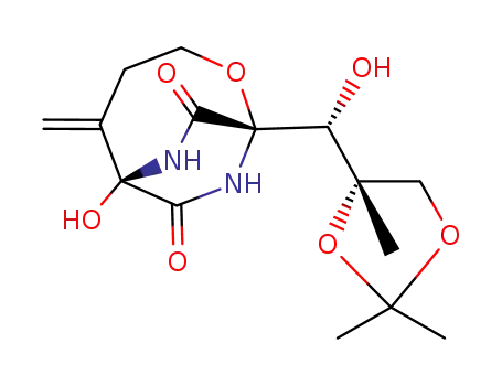 Molecular Structure of 158849-69-5 ((1'R,2'S)-bicyclomycin C(2'),C(3') acetonide)