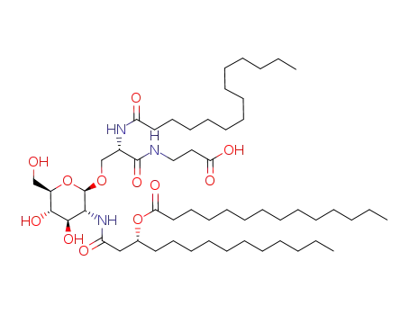 O-[2-Deoxy-2-[3(R)-(tetradecanoyloxy)tetradecanoylamino]-beta-D-glucopyranosyl]-N-(tetradecanoyl)-L-seryl-beta-alanine