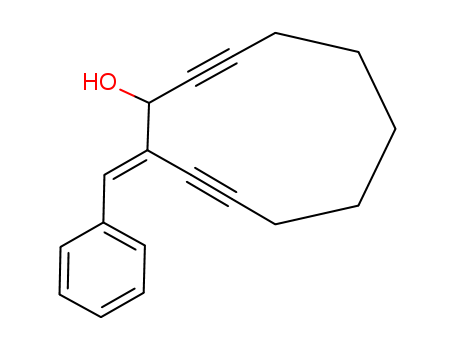 Molecular Structure of 184846-57-9 (2,9-Cycloundecadiyn-1-ol, 11-(phenylmethylene)-, (E)-)