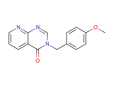 Molecular Structure of 171883-56-0 (Pyrido[2,3-d]pyrimidin-4(3H)-one, 3-[(4-methoxyphenyl)methyl]-)