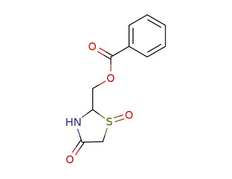 1-oxide-2-benzoyloxymethyl-1,3-thiazolidin-4-one