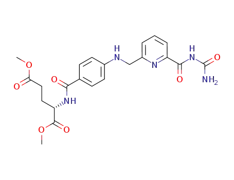 N-<4-<N-(6-<<(aminocarbonyl)amino>carbonyl>pyridin-2-ylmethyl)>aminobenzoyl>-L-glutamate