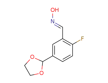2-{4-Fluoro-3-[(hydroxyimino)methyl]phenyl}-1,3-dioxolane