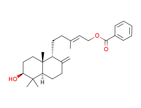 (+)-3β-hydroxy-(9βH)-labda-8(17),13(E)-dien-15-yl benzoate