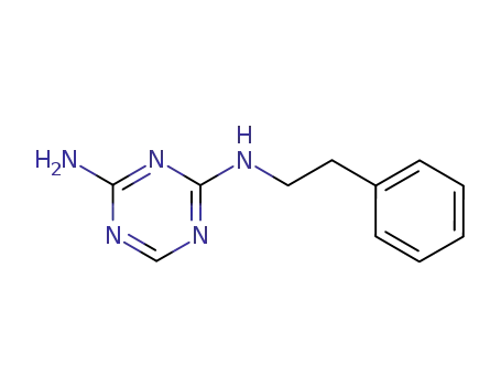Molecular Structure of 645-30-7 (N-(2-Phenylethyl)-1,3,5-triazine-2,4-diamine)