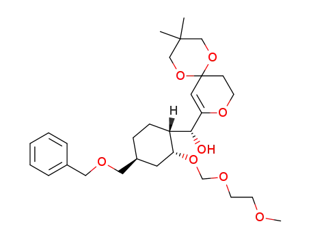 (R)-[(1R,2R,4S)-4-Benzyloxymethyl-2-(2-methoxy-ethoxymethoxy)-cyclohexyl]-(3,3-dimethyl-1,5,9-trioxa-spiro[5.5]undec-7-en-8-yl)-methanol
