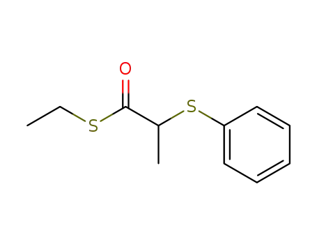 2-Phenylsulfanyl-thiopropionic acid S-ethyl ester