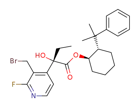 (S)-2-(3-Bromomethyl-2-fluoro-pyridin-4-yl)-2-hydroxy-butyric acid (1R,2S)-2-(1-methyl-1-phenyl-ethyl)-cyclohexyl ester
