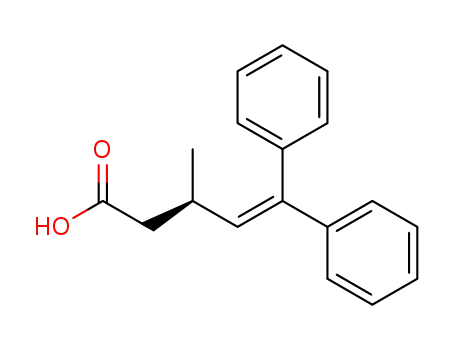 3-Methyl-5,5-diphenylpent-4-enoic acid