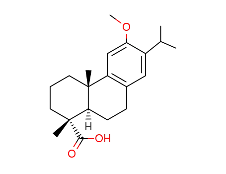 Molecular Structure of 42400-90-8 (12-methoxyabieta-8(14),9(11),12-trien-18-oic acid)