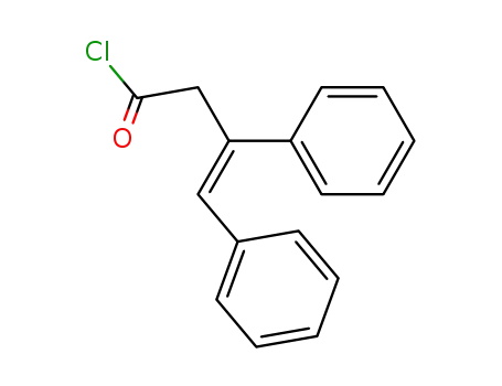 Molecular Structure of 53750-11-1 (cis-3,4-Diphenyl-3-en-buttersaeurechlorid)