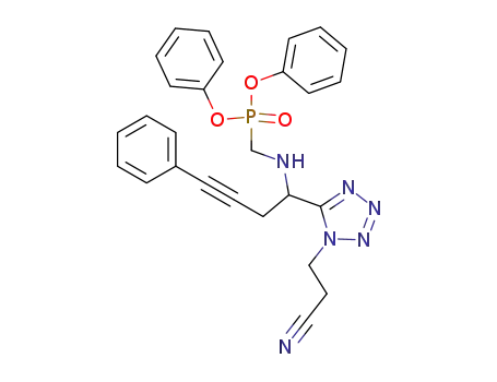 ({1-[1-(2-Cyano-ethyl)-1H-tetrazol-5-yl]-4-phenyl-but-3-ynylamino}-methyl)-phosphonic acid diphenyl ester