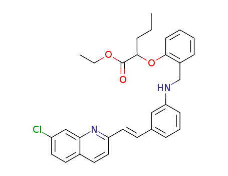 2-[2-({3-[(E)-2-(7-Chloro-quinolin-2-yl)-vinyl]-phenylamino}-methyl)-phenoxy]-pentanoic acid ethyl ester
