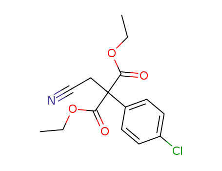 Molecular Structure of 92494-41-2 (Cyan-methyl-(4-chlor-phenyl)-malonsaeure-diaethylester)