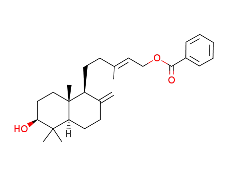 (+)-3β-hydroxy-labda-8(17),13(E)-dien-15-yl benzoate