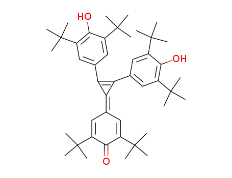 1,2-Bis-(4-hydroxy-3,5-di-tert-butyl-phenyl)-3-(4-oxo-3,5-di-tert-butyl-cyclohexadienyliden)-cyclopropen-<sup>(1)</sup>