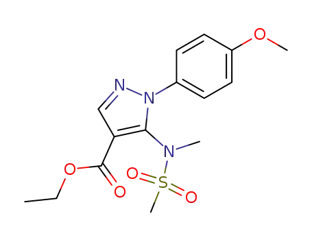 5-(Methanesulfonyl-methyl-amino)-1-(4-methoxy-phenyl)-1H-pyrazole-4-carboxylic acid ethyl ester