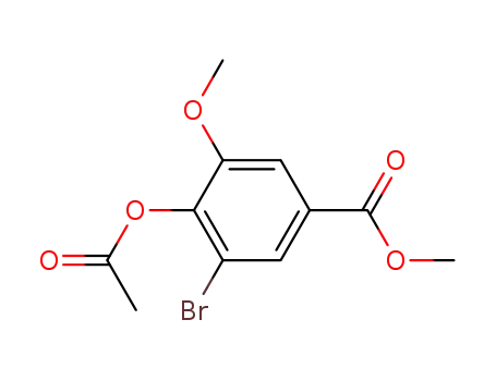 4-Acetoxy-3-bromo-5-methoxy-benzoic acid methyl ester