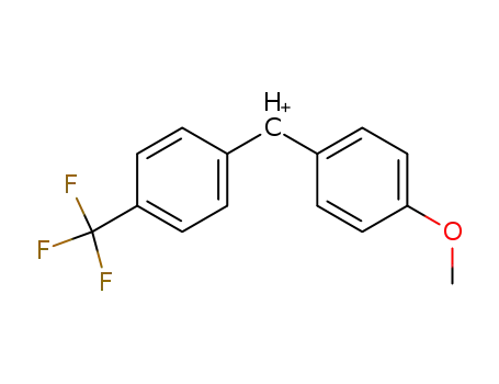 Molecular Structure of 87901-56-2 (Methylium, (4-methoxyphenyl)[4-(trifluoromethyl)phenyl]-)
