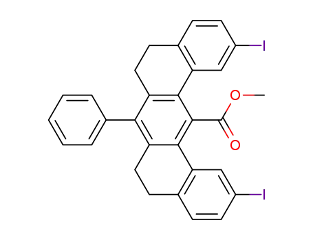 methyl 2,12-diiodo-7-phenyl-5,6,8,9-tetrahydrodibenz<a,j>anthracene-14-carboxylate