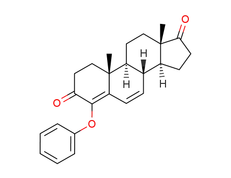 Molecular Structure of 167639-83-0 (4-phenoxy-4,6-androstadiene-3,17-dione)