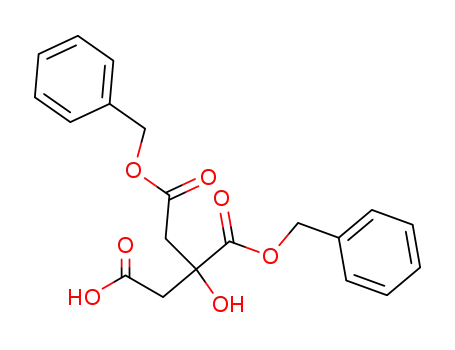 Molecular Structure of 184834-44-4 (1,2,3-Propanetricarboxylic acid, 2-hydroxy-, 1,2-bis(phenylmethyl) ester)