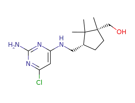 (1R,cis)-3-<(2-amino-6-chloropyrimidin-4-yl)aminomethyl>-1,2,2-trimethylcyclopentylmethanol