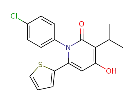 1-(4-chlorophenyl)-4-hydroxy-3-isopropyl-6-(2-thienyl)-2(1H)-pyridinone