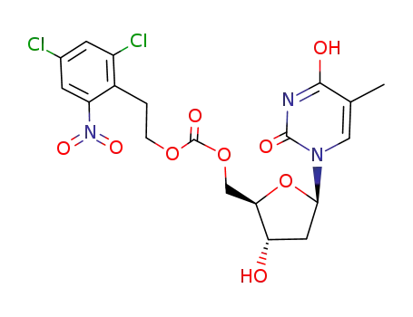 Thymidine, 5'-[2-(2,4-dichloro-6-nitrophenyl)ethyl carbonate]