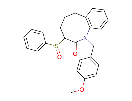 3-Benzenesulfinyl-1-(4-methoxy-benzyl)-3,4,5,6-tetrahydro-1H-benzo[b]azocin-2-one