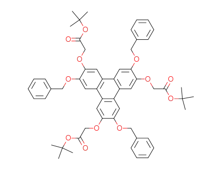 2,6,10-tribenzyloxy-3,7,11-tri(tert-butyloxycarbonylmethoxy)triphenylene