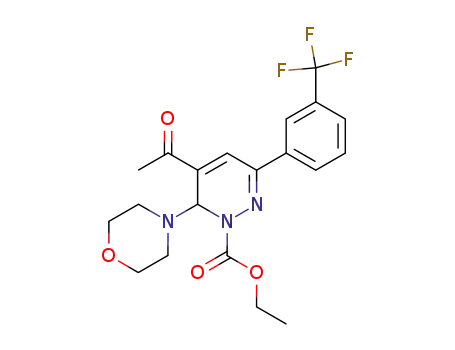 1(6H)-Pyridazinecarboxylic acid,
5-acetyl-6-(4-morpholinyl)-3-[3-(trifluoromethyl)phenyl]-, ethyl ester