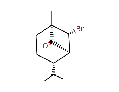 (1α,4β,5α,7R*)-(+/-)-7-bromo-4-isopropyl-1-methylbicyclo<3.1.1>heptan-6-one